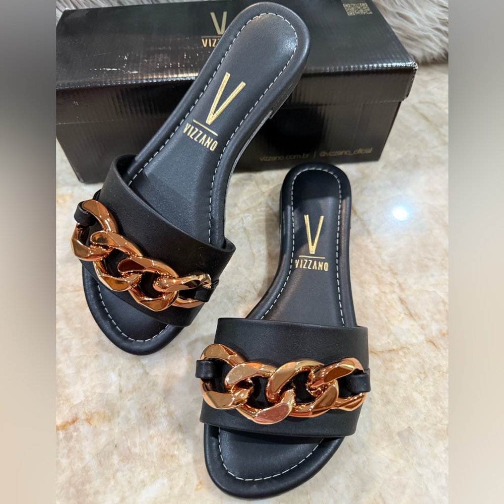 Vizzano Brazilian Leather Sandals. New with Box.
